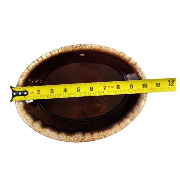 Vintage Hull Pottery Brown Drip Oval Covered Casserole with Lid 10" Oven Proof - Picture 7 of 10